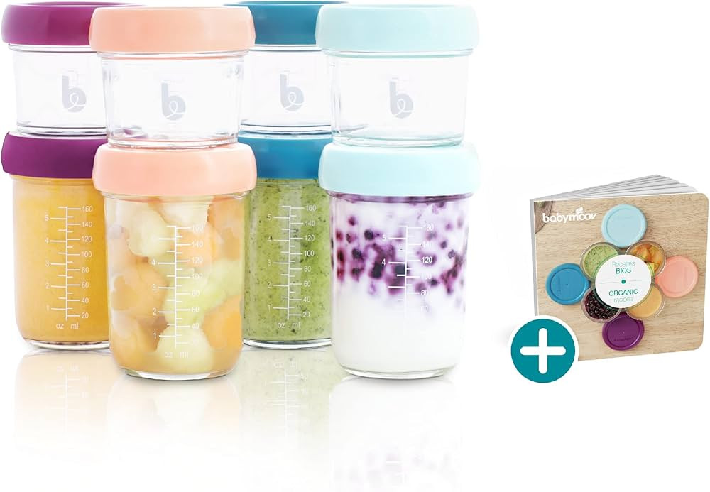 Babymoov Glass Food Storage Containers | Leak Proof Stackable & Reusable Glass Jars (Pick Your Se... | Amazon (US)