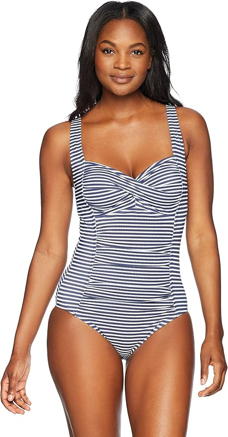 Amazon Brand - Coastal Blue Women's One Piece Swimsuit | Amazon (US)