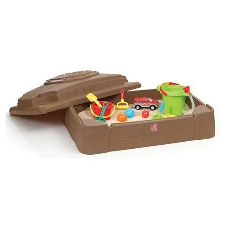 Step2 Play and Store Kids Sandbox with Cover And Four Molded Seats | Walmart (US)