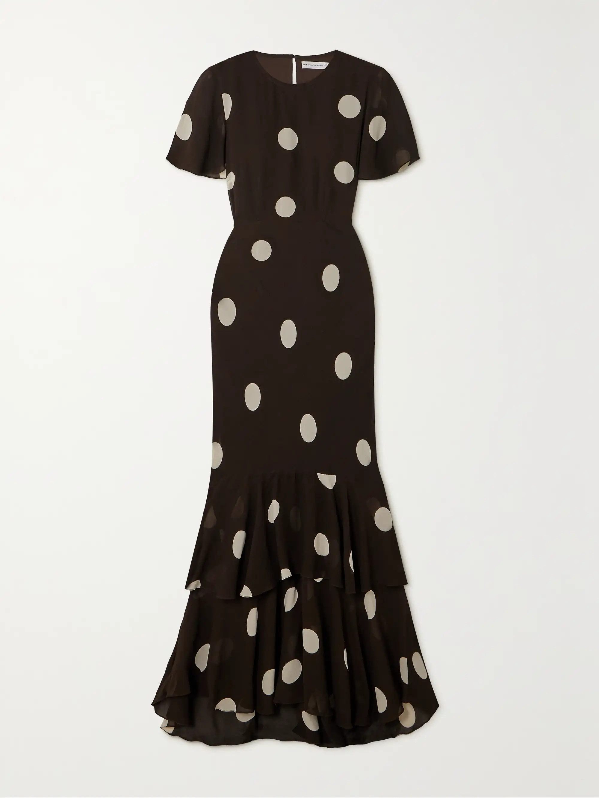 + NET SUSTAIN Esperanza ruffled polka-dot georgette maxi dress | NET-A-PORTER (UK & EU)