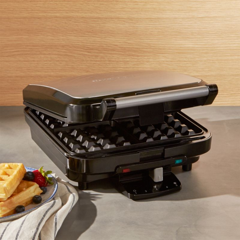 Cuisinart 4-Slice Belgian Waffle Maker + Reviews | Crate & Barrel | Crate & Barrel