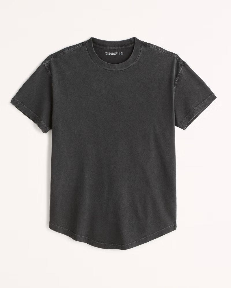 Essential Curved Hem Tee | Abercrombie & Fitch (US)