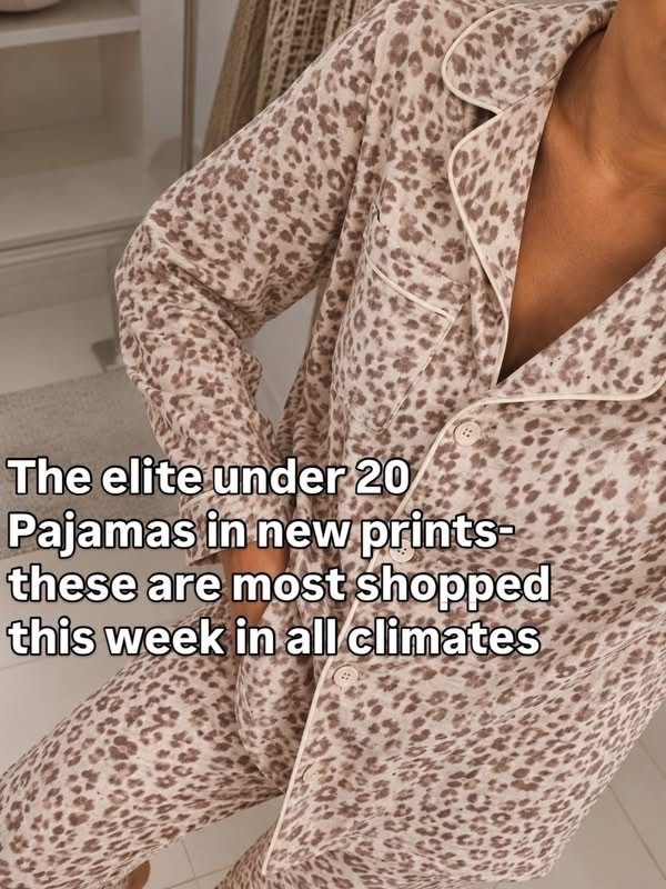 These $20 pajamas are BACK in new fall prints and they are so good. 🙌 Soft, comfy, flattering and look way more expensive than they are. The animal print immediately came home with me. @Walmart

Walmart pajamas. Fall pajamas. Leopard print pajamas. Affordable fashion