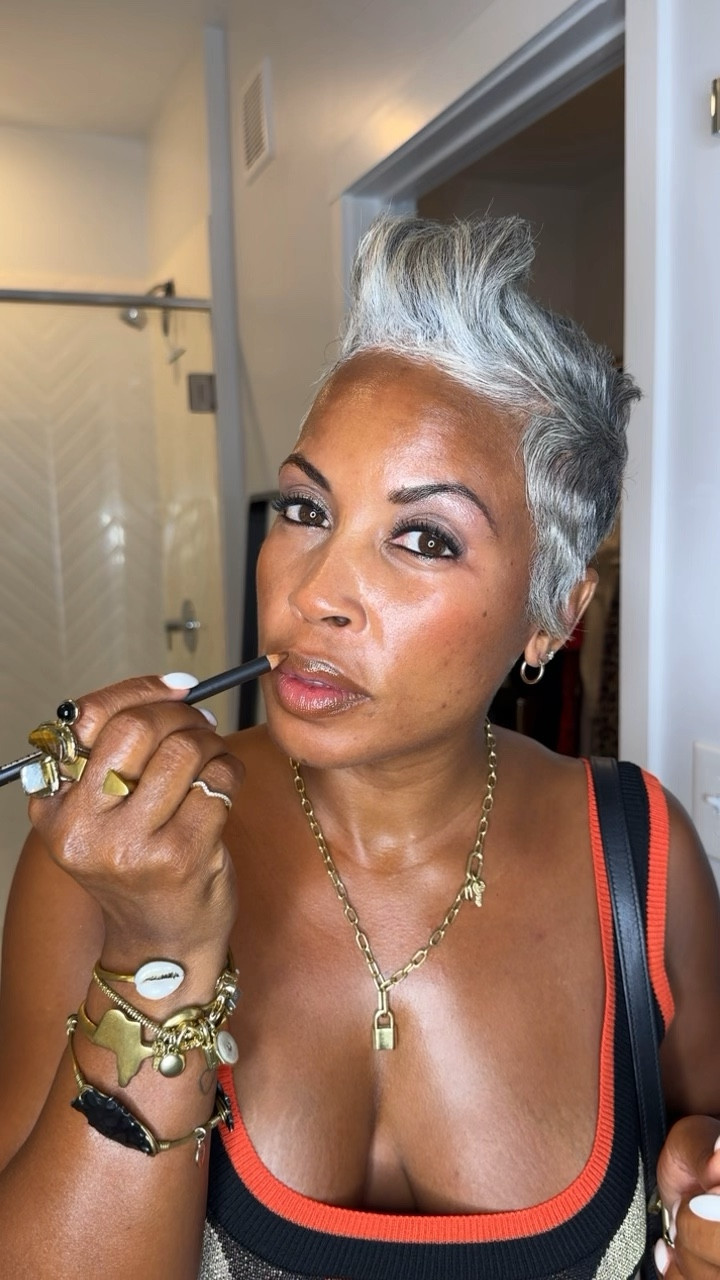 it’s giving “quick refresh before I head out” lol 

holiday / party looks / hostess looks /at home chic / casual beauty / fashion 

linking some of what’s featured below, + tagging some similar pieces too! 🫶🏽✨

#flyageless #silverhair #pixiecut #shorthairstyle #midlife #stylereel #explorepage #makeup #easyandquick #LTKGiftGuide #LTKHoliday #LTKParties #LTKHome #LTKPlusSize #LTKFindsUnder100

#LTKOver40 #LTKBeauty #LTKStyleTip