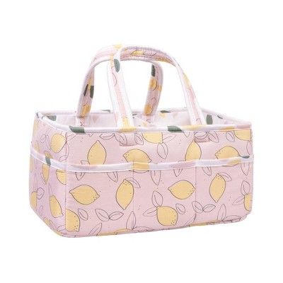 Trend Lab Foldable and Padded Storage Caddy -  Lemon Floral | Target