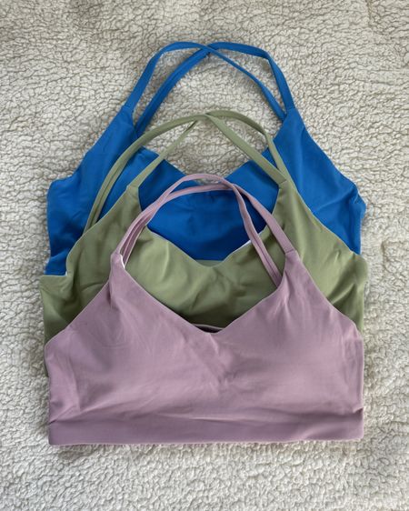 The cutest strappy sports bras! Love these for summer! Cute for wearing under open back tops & dresses too! 

#LTKSeasonal #LTKStyleTip #LTKFitness