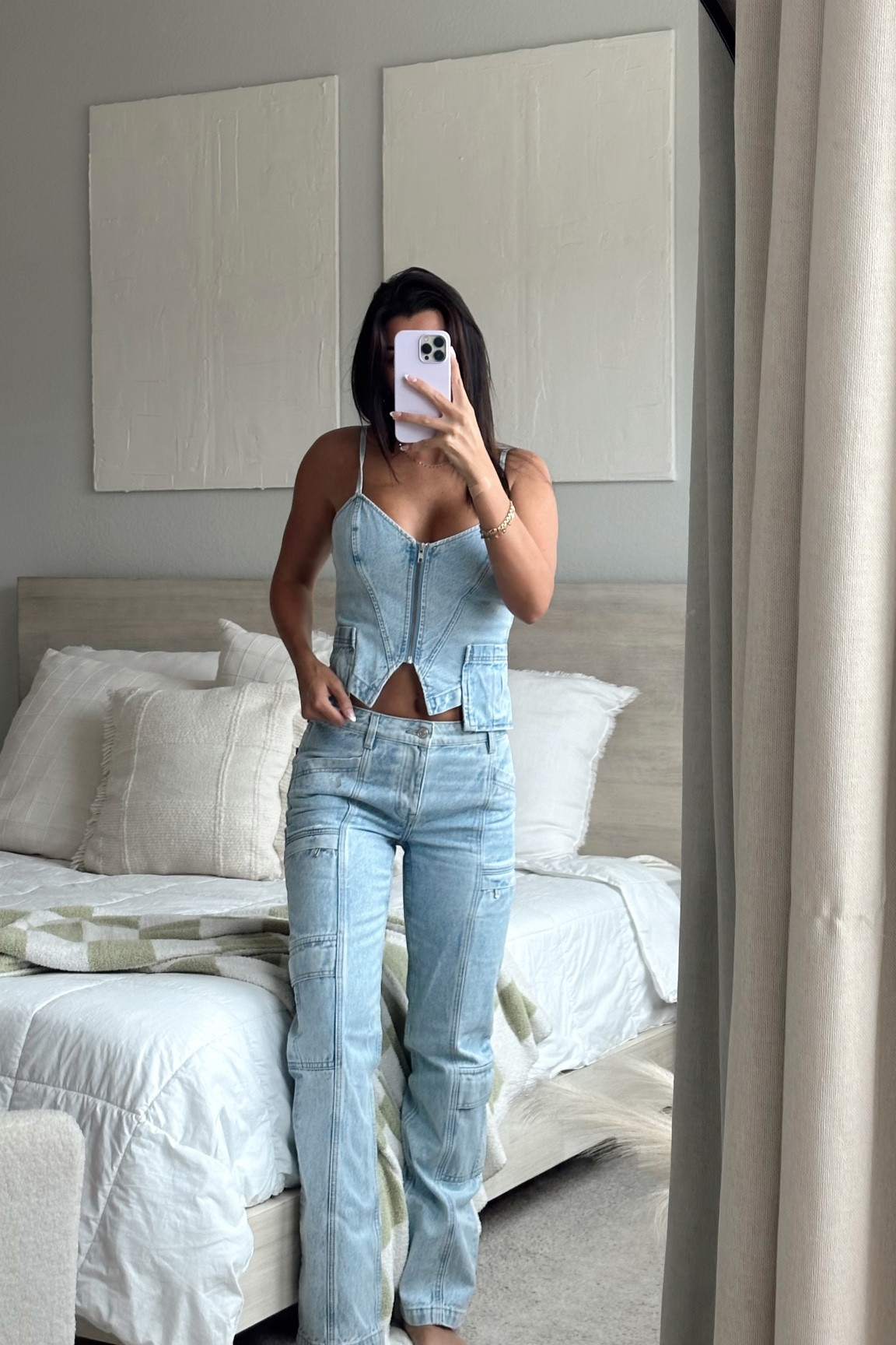 REVOLVE TRY-ON HAUL!! (For reference I’m 5’5 and wearing a small in everything). But this denim set is so cute!! Usually denim tops scare me because they aren’t stretchy and I’m a 34D but this small fits perfect!! 

#LTKGiftGuide #LTKSale #LTKSeasonal