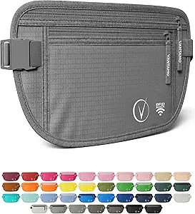 Money Belt for Travel - Security Fanny Pack for Phone, Money, Passport, & More with Anti Theft RF... | Amazon (US)