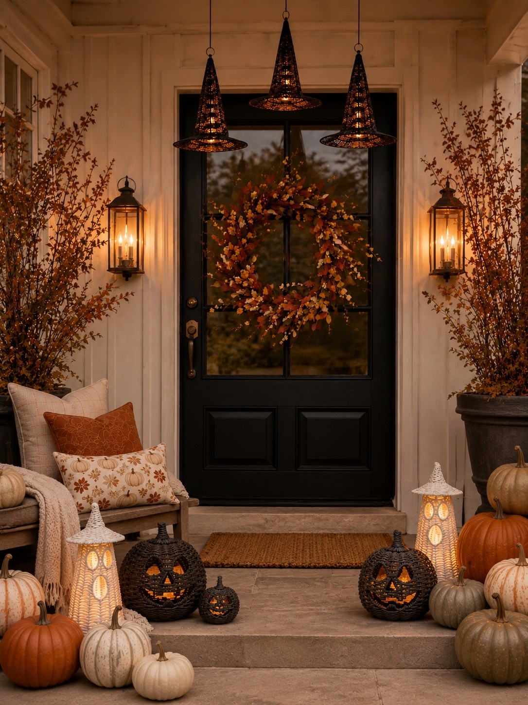 Cozy Halloween Front Porch Inspiration 🎃🖤

Create the warmest welcome this Halloween with layered pumpkins, glowing lanterns, woven jack-o’-lanterns, and cozy fall pillows. This front porch strikes the perfect balance between spooky and inviting, making it a space guests will love from the first crisp day of fall through Halloween night.

Follow @farmtotablecreations on Instagram for more cozy Halloween decor, affordable home finds, and seasonal styling inspiration.

#LTKHome #LTKHalloween #HalloweenDecor #HalloweenPorch #FrontPorchDecor #FallPorch #FallDecor #CozyHome #NeutralHalloween #SpookySeason #OutdoorDecor #SeasonalStyling #HomeInspiration #FarmToTableCreations

#LTKSeasonal #LTKHome #LTKSaleAlert