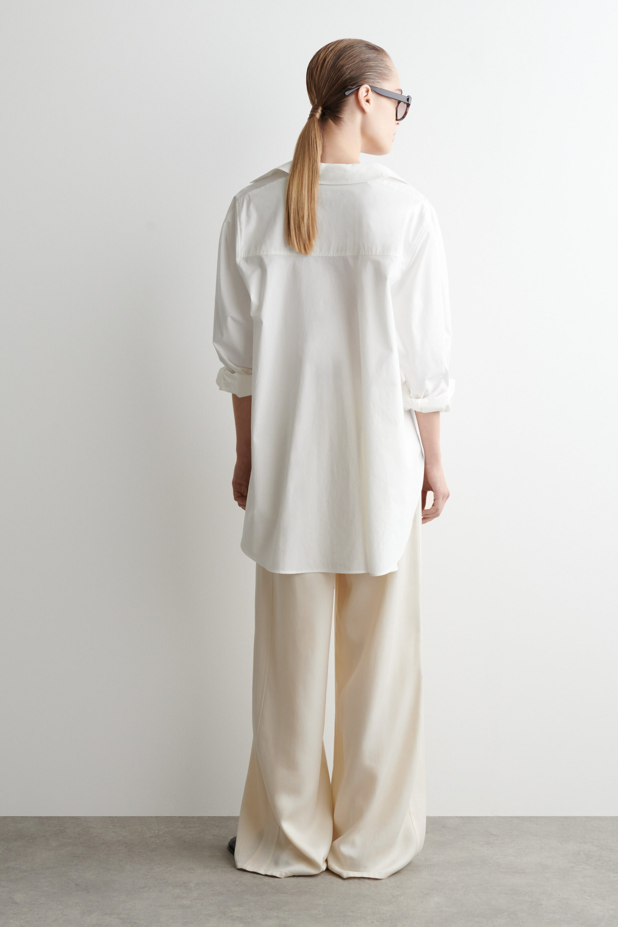 RELAXED COTTON SHIRT - WHITE | COS UK