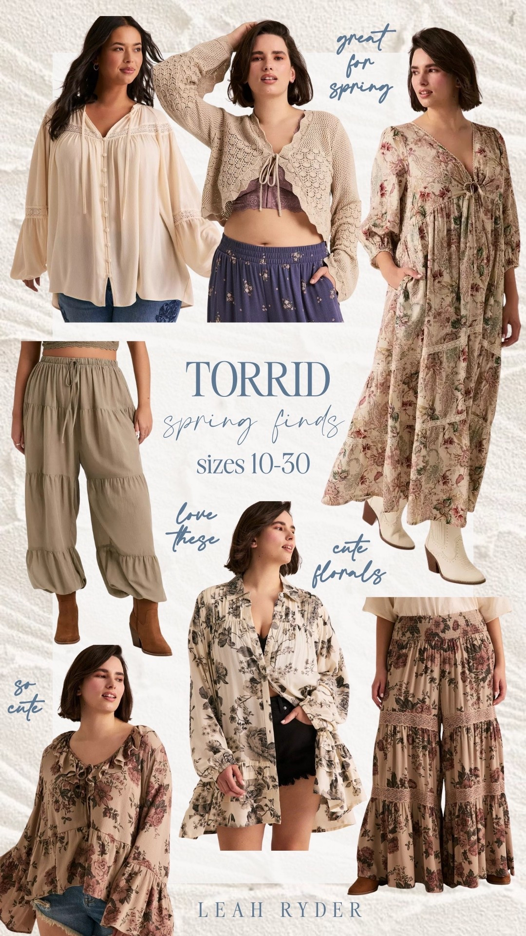 These Torrid spring finds focus on easy florals, soft neutrals, and breathable fabrics in sizes 10–30. Flowy tops, tiered skirts, and relaxed pants make these pieces ideal for everyday spring outfits. Each style is designed for comfort while still feeling polished and wearable. These are great plus-size spring staples for casual days, brunch, or weekend plans.


#LTKPlusSize #LTKSeasonal