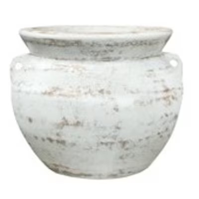 Style Selections 15-in Large Antique White Chata | Lowe's