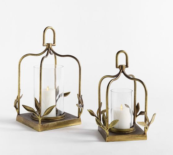 Botanical Forged-Iron Lantern | Pottery Barn (US)