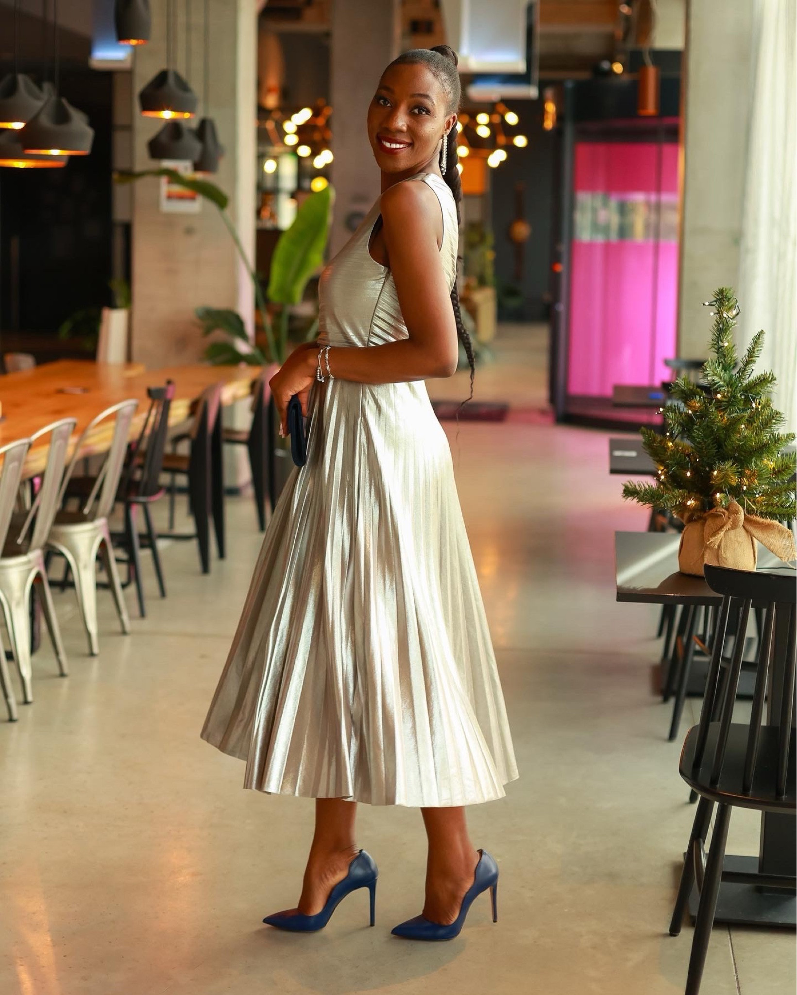 Silver pleats dress perfect for the holidays #LTKGIFT

#LTKGiftGuide #LTKeurope #LTKHoliday
