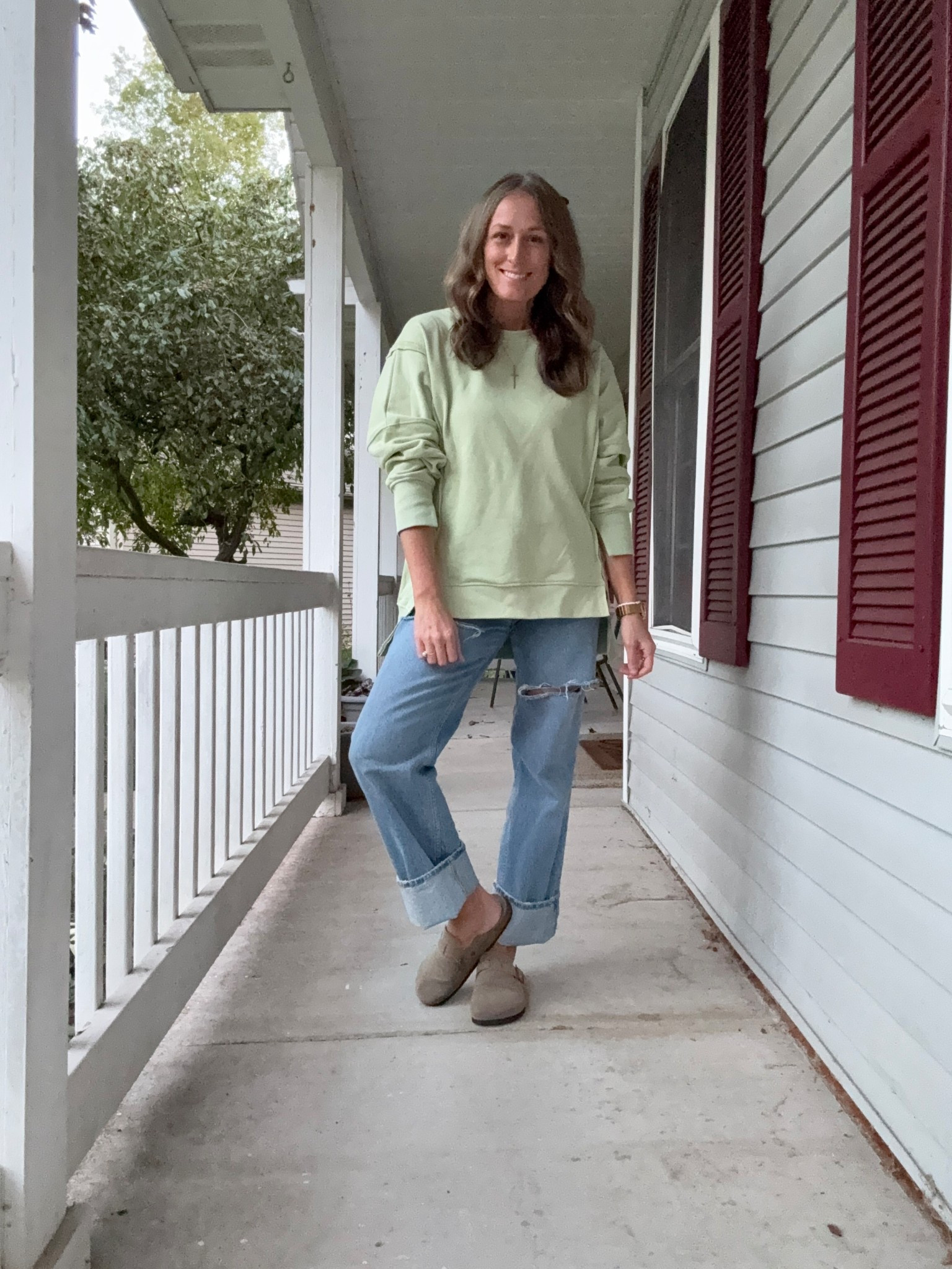 10/8/25 ✨ Sweatshirt is a large. Jeans are a 28 long.

Everyday outfits. Easy outfits. Easy outfit ideas. Neutral basics. Fall outfits. Fall outfit idea. Casual outfits. Basic mom outfit. Casual outfit idea. Casual outfit. Everyday outfit. Mom outfit. Street style. Casual mom outfit. Amazon fashion. Sports mom outfits. Sports mom outfit idea.

#LTKOver40 #LTKSeasonal #LTKFindsUnder100