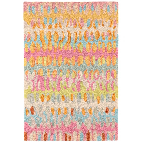 Paint Chip Confetti Hand Micro Hooked Wool Rug | Wayfair North America