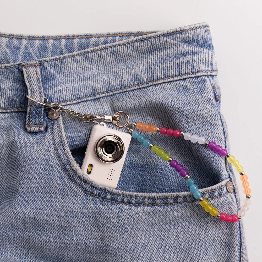 Mini Digital Camera with Beaded Lanyard | Posh Tech LLC