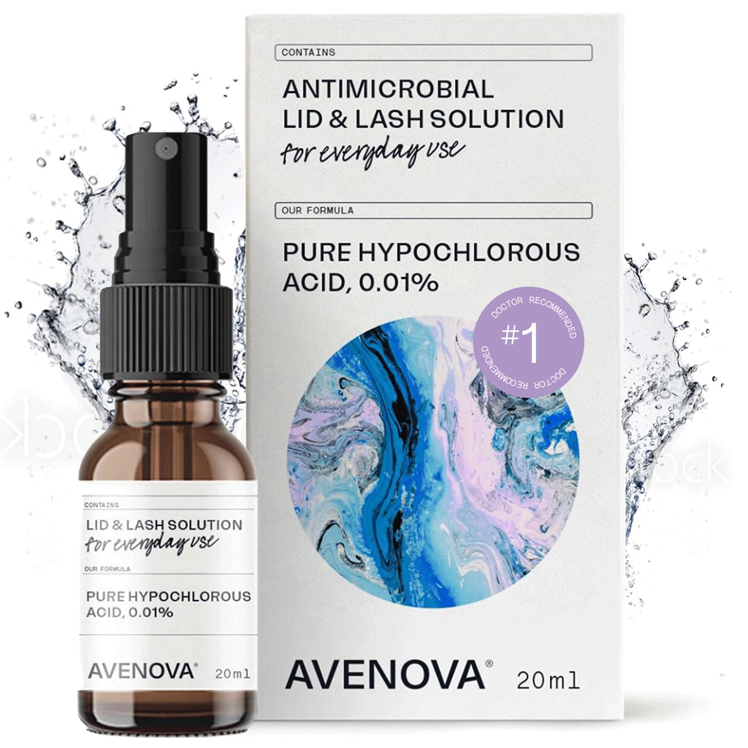 Avenova Antimicrobial Eyelid and Lash Cleanser - Soothing Formula, Effective Relief from Irritati... | Walmart (US)
