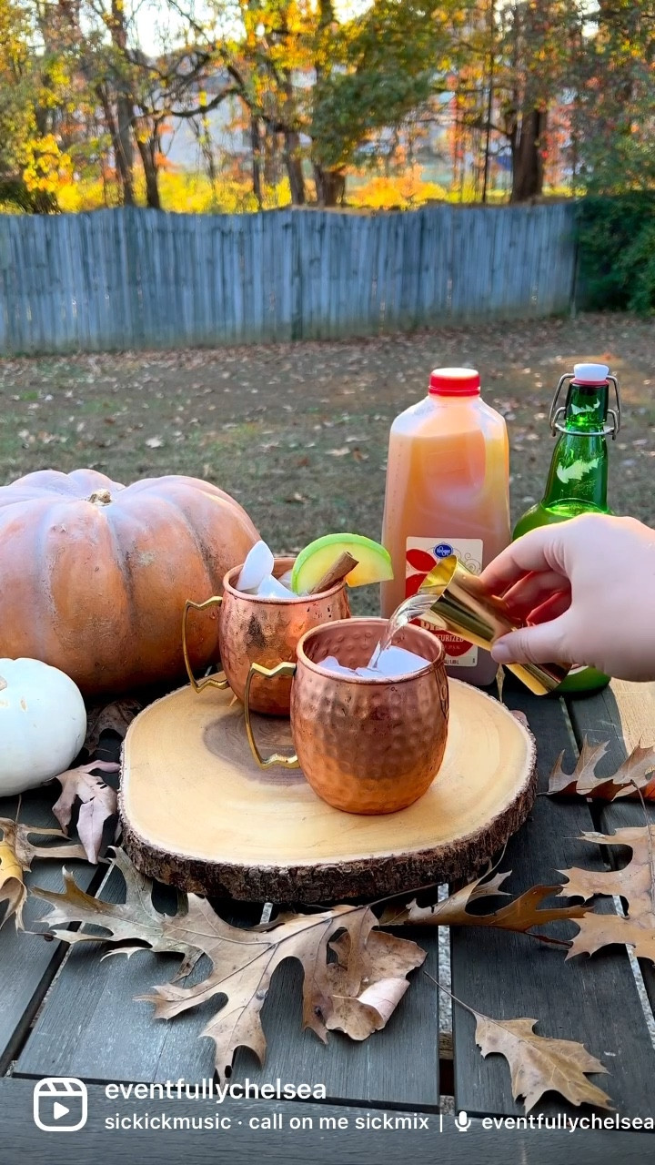 Recipe on my Instagram!

Mule mugs | copper | fall entertaining | drink ware | thanksgiving | cocktail | bar | glassware | top 

Use code CHELSEA20 for a discount on blouse! 

#LTKhome #LTKHoliday #LTKSeasonal