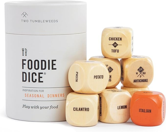 Two Tumbleweeds Foodie Dice - New Edition | Play with Your Food! | Set of 9 Dice to Inspire Creat... | Amazon (US)