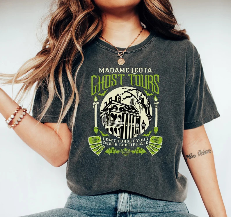 Haunted Mansion Shirt, Madame Leota Ghost Tours, Foolish Mortal Shirt, Disney Halloween Rides Shi... | Etsy (US)
