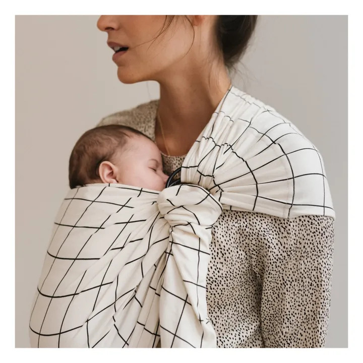 Echarpe de portage en coton bio | Blanc | Smallable