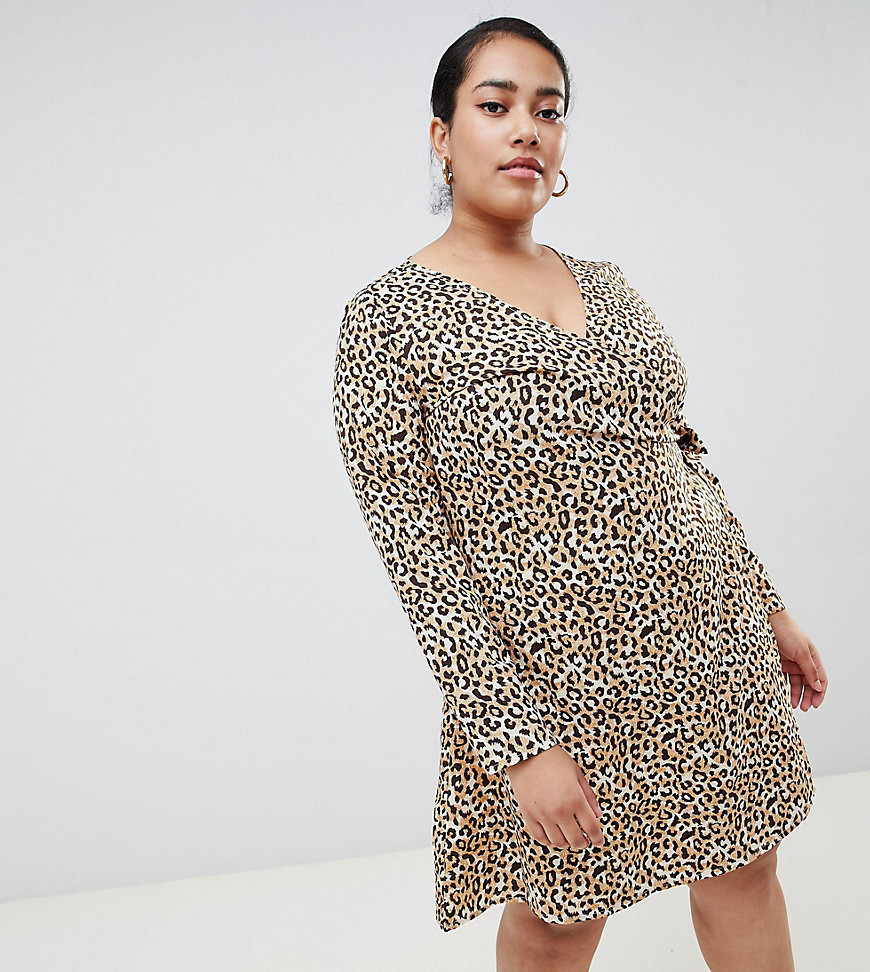 Junarose animal print mini wrap dress-Multi | ASOS (Global)