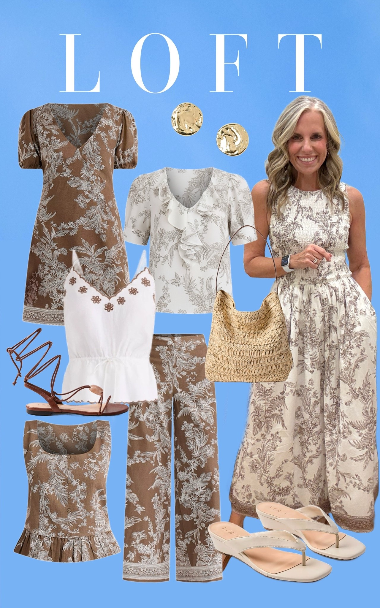 Loving all the browns and Toile prints 
ON SALE

#LTKMothersDay #LTKOver40 #LTKSaleAlert