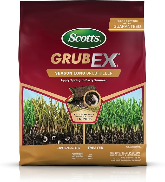 Scotts GrubEx1 Season Long Grub Killer, 5,000 sq. ft.     Protects Lawns Up to 4 Months, Treats 5... | Amazon (US)