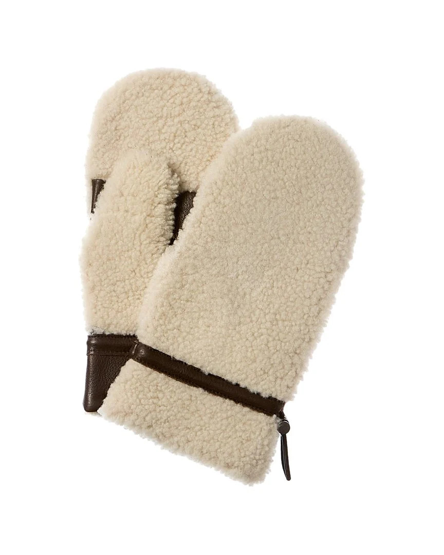 Vince Natural Shearling Mitten | Shop Simon
