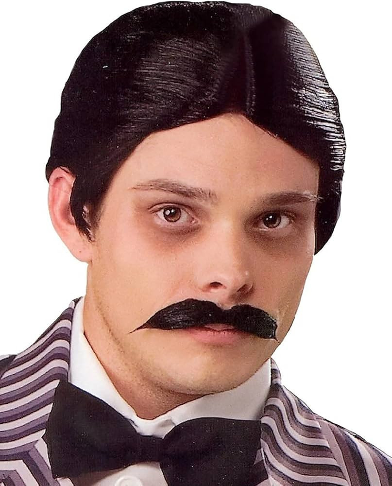 Rubie's mens The Addams Family Gomez and Mustache Kit costume wigs, Gomez, One Size US | Amazon (US)