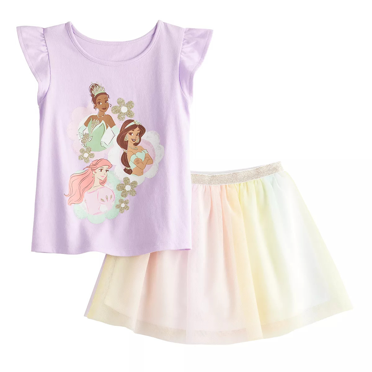 Disney Princess Baby & Toddler Girl Flutter Sleeve Tee & Tutu Set by Jumping Beans® | Kohl's