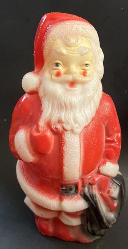 Vintage 1968 Empire 13 Inch Blow Mold Santa Claus In Great Cond. Nostalgic Santa  | eBay | eBay US