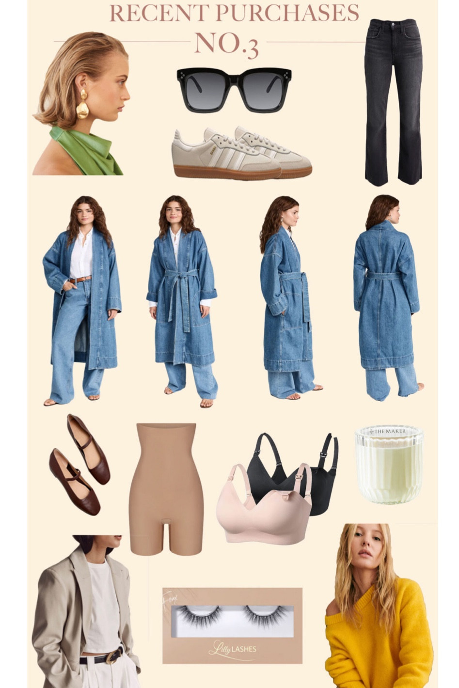 Recent purchases topping my current favorites list. The non-toxic candle completely worth the splurge a few times a year, the much appreciated skims three months postpartum, the earrings that make any outfit a special outfit…you can’t go wrong  

#LTKstyletip #LTKxMadewell #LTKSeasonal