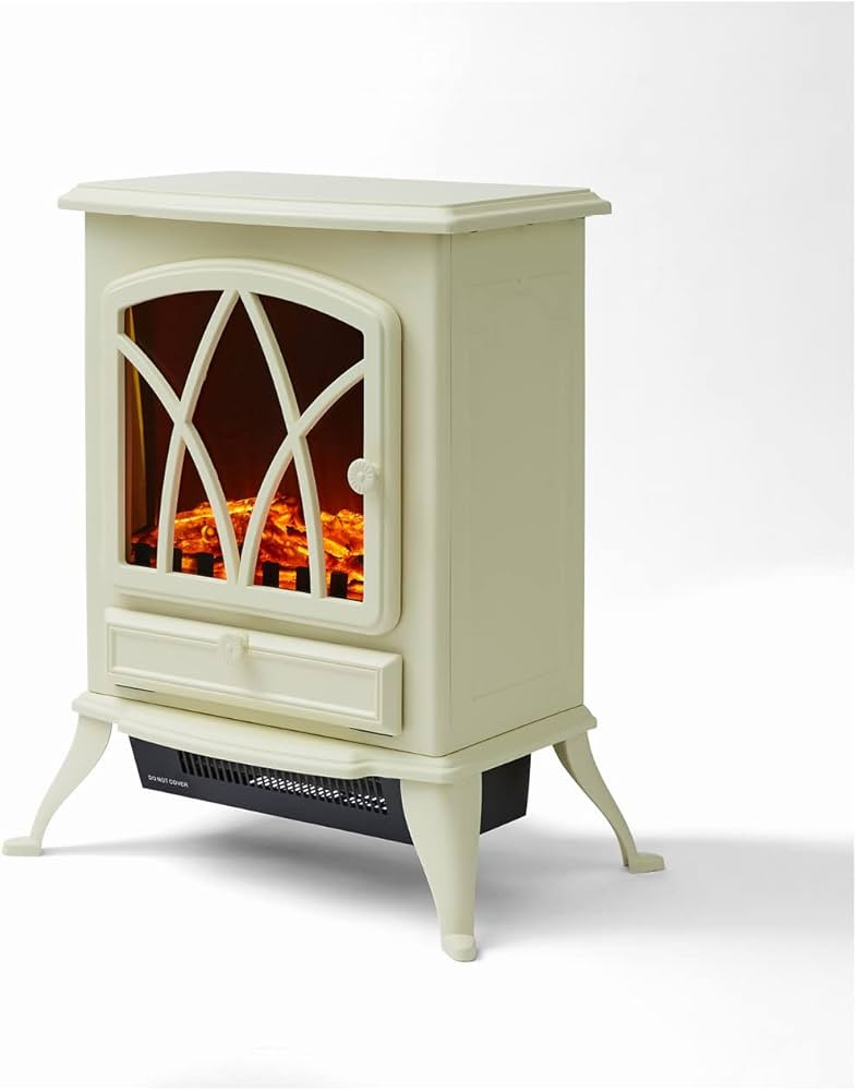 Warmlite WL46018C Stirling Portable Electric Fire Stove Heater with Realistic LED Flame Effect, A... | Amazon (UK)