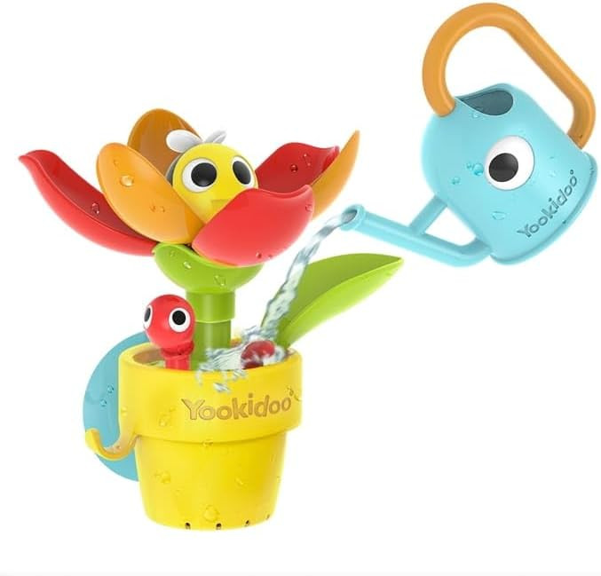 40221 YOOKIDOO Flower Pot – Baby Bath Toy Garden Theme – Bath and Shower Game – Watering Ca... | Amazon (US)