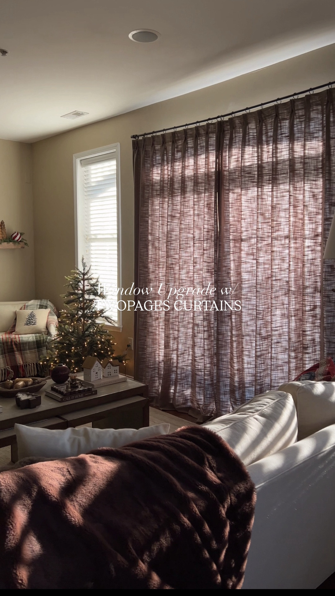 New curtains, same moody vibe 🤎 obsessed with my new custom pleated curtains from @twopagescurtains These are such a beautiful upgrade to my space and I LOVE the light, soft glow that peeks through. Use code BRITTANYW26 for 26% off ✨

These are the Liz curtains in shade Oak Dim Gray

#homedecor #twopagescurtains #twopageshome #curtains 
Curtain upgrade, custom curtains, pleated curtains, curtain styling, home styling, holiday decor, Christmas decor, moody home decor

#LTKHome