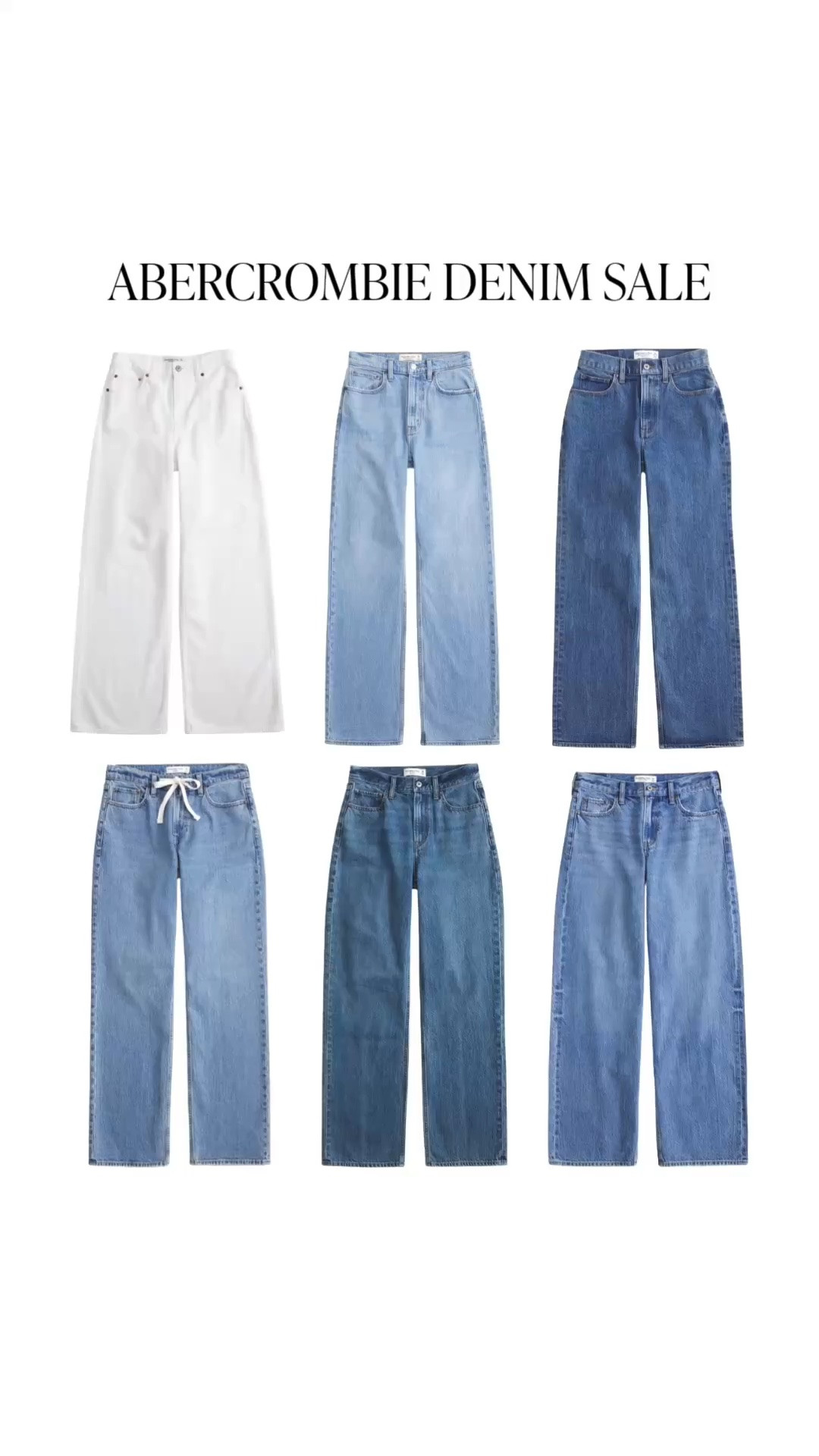 Abercrombie Denim Event is LIVE today through 8/10👖

It’s 25–50% off all jeans + 20% off almost everything else, and the discounts stack with code DENIMAF for an extra 15% off

#LTKootd #LTKSaleAlert