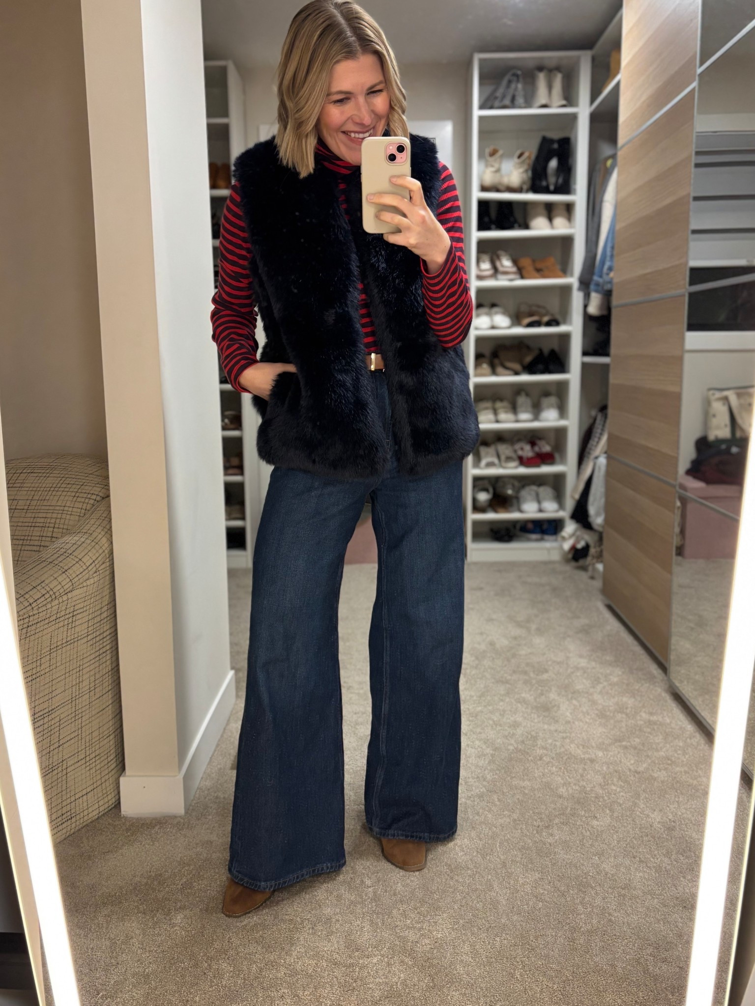 Love this cozy and elevated winter and Holiday look! 

Turtleneck- medium 
Vest- medium (linking similar)
Jeans- size 6 (could have done 4)

#LTKSeasonal #LTKHoliday #LTKFindsUnder50