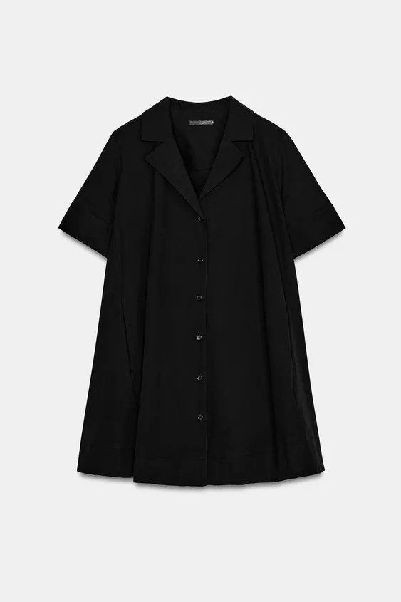 ZW COLLECTION POPLIN MINI DRESS | Zara Canada