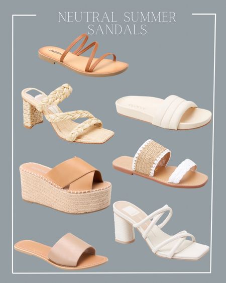 Summer sandals espadrilles flat sandals neutral sandals heeled sandals dolce vita  

#LTKshoecrush