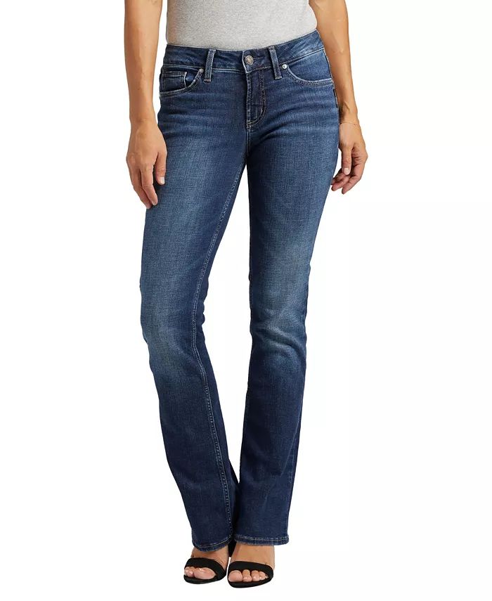 Silver Jeans Co. Suki Mid Rise Stretchy Slim Bootcut Jeans - Macy's | Macy's