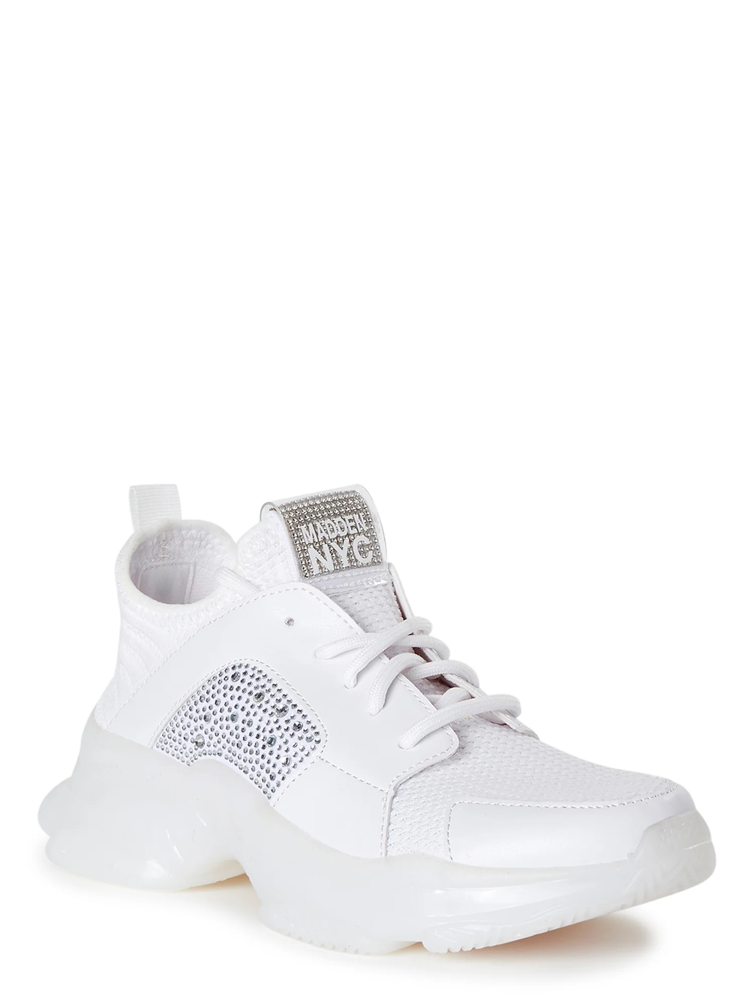 Madden NYC Women's Rhinestone Athletic Sneakers - Walmart.com | Walmart (US)