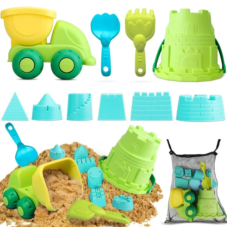 Toy Life Beach Toys Toddlers Sand Toys, Plastic Green | Walmart (US)