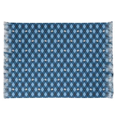 Argyle Skulls Blue Area Rug | Wayfair North America