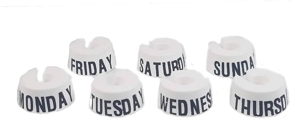 Deluxe Weekly Hanger Markers (White) - Quickly Identify Which Outfit to Wear for Each Day of The ... | Amazon (US)