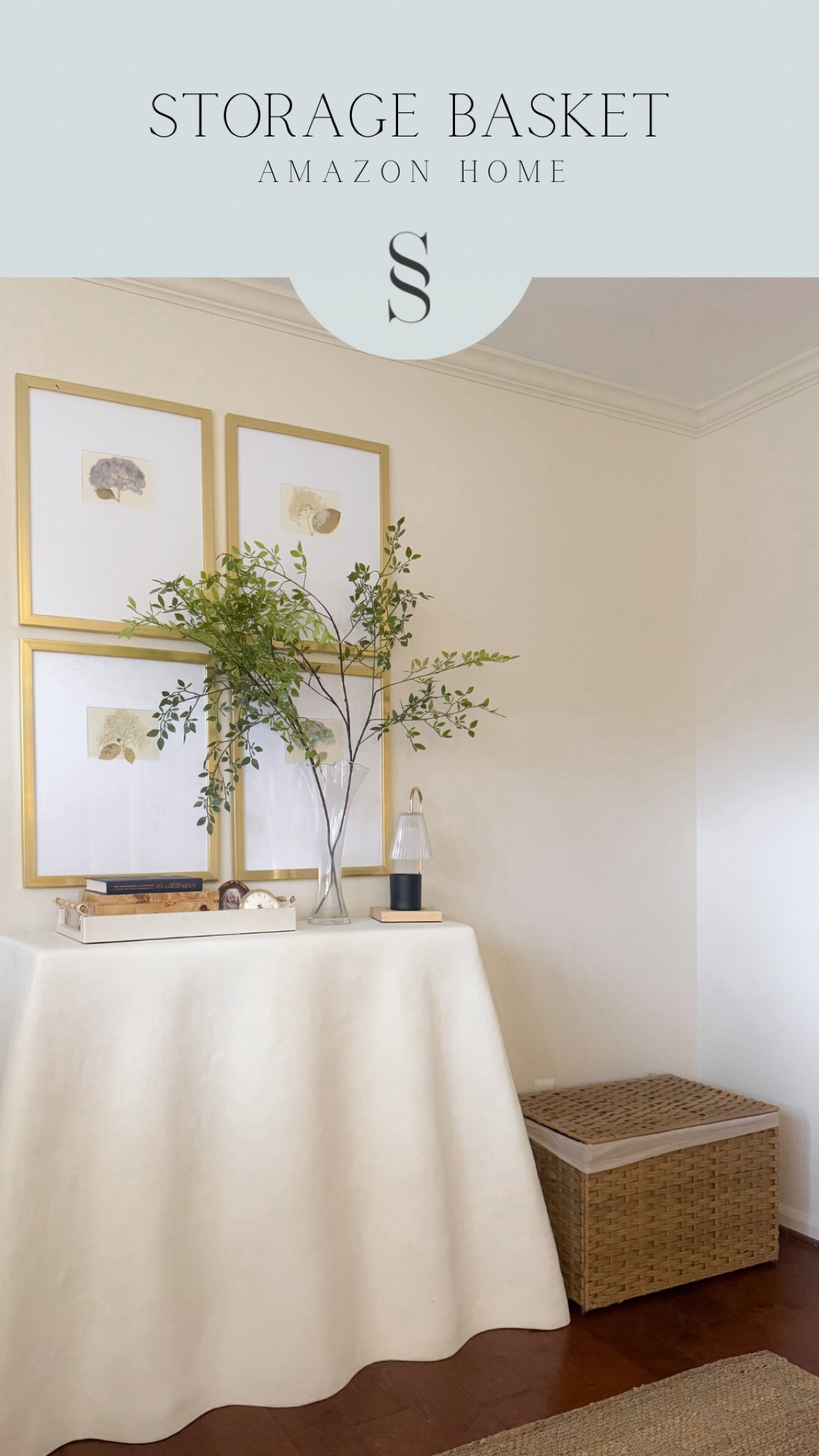 Pretty storage hamper/basket for living room or bedroom. This is the 105L size in color natural 

#LTKHome #LTKSaleAlert