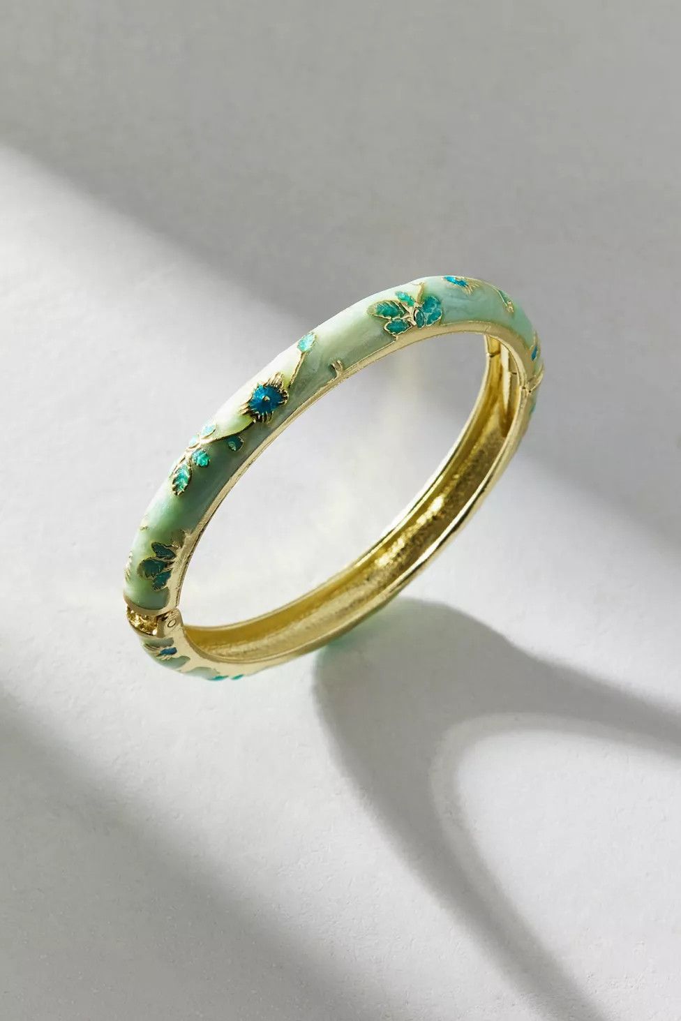 Jane Enameled Floral Bangle Bracelet | Urban Outfitters (US and RoW)