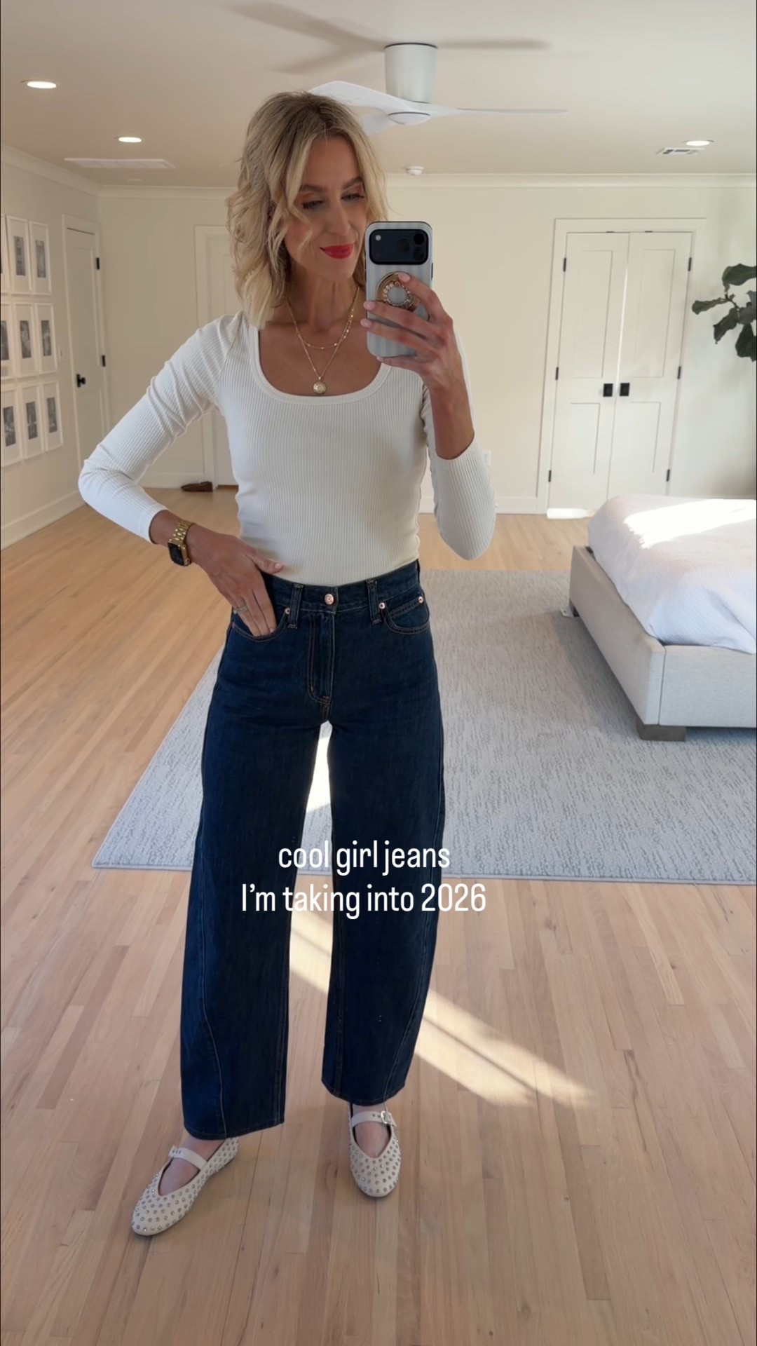 The cool girl jeans I’m taking into 2026! My favorite jeans in 4 styles! The best barrel jean, full length barrel, classic straight, and wide leg jeans all available in different washes and multiple inseam options for petite or tall girls!! They are all affordable too! 

#LTKTall