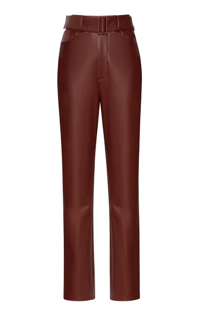 High-Waisted Faux-Leather Slim Pants | Moda Operandi (Global)